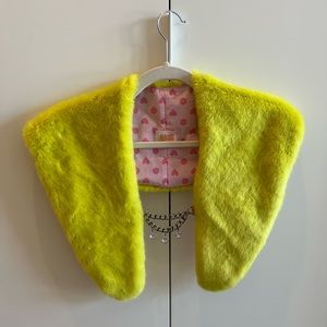 Custom Chartreuse Faux Fur Rave Collar